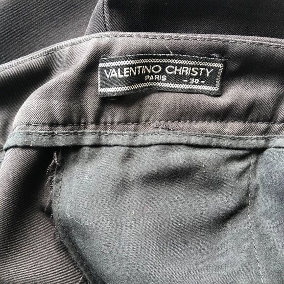 VALENTINO CHRISTY PARIS Women 3 Piece Custom Made Suit  Dark Grey  Black Line SM - Picture 16 of 16